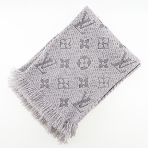 LOUIS VUITTON Escharp logomania muffler Scarf wool unisex - Picture 1 of 9